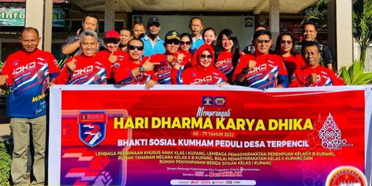 Lapas Perempuan Kelas 2B Kupang Semarakkan Hari Dharma Karya Dhika Dengan Bakti Sosial