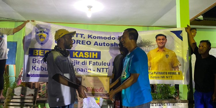IMI NTT Salurkan Batuan Bagi Korban Banjir Bandang