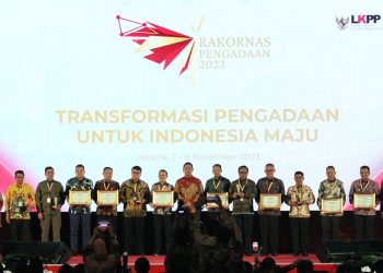 Kemenkumham Raih Penghargaan Terbaik I ITKP di Anugerah Pengadaan 2023