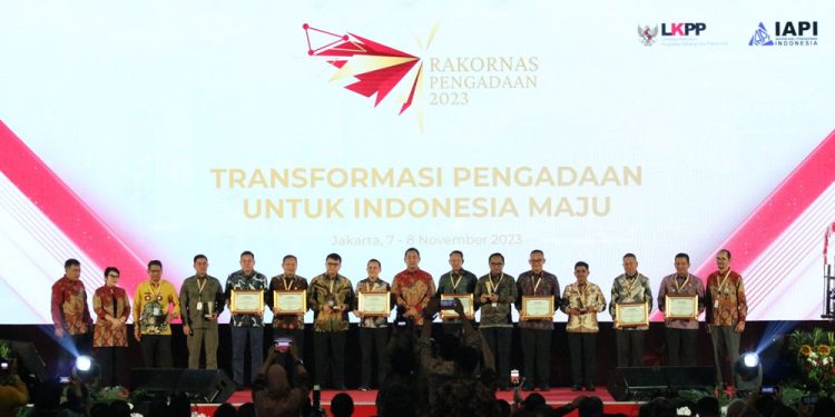 Kemenkumham Raih Penghargaan Terbaik I ITKP di Anugerah Pengadaan 2023