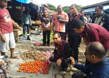 Penjabat Gubernur NTT Tinjau Pasar Alok dan Gudang Beras Bulog Maumere