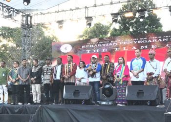 Orias Moedak Menghadiri Acara The Flame Of Revival Burns in Soe and Indonesia