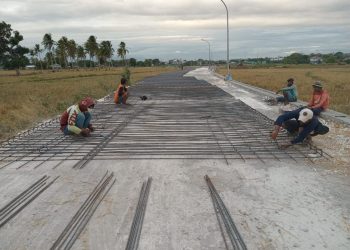 Pekerjaan Ruas Jalan Anggrek Memasuki Tahap Pengecoran