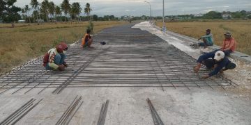 Pekerjaan Ruas Jalan Anggrek Memasuki Tahap Pengecoran