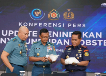 KKP Bersama TNI AL dan Bea Cukai Berhasil Gagalkan Penyelundupan BBL Senilai Rp12,15 Miliar