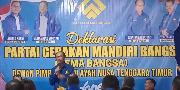 Deklarasi Partai Gema Bangsa di NTT, Nubatonis : Bangun Gema Bangsa Sama Dengan Membangun Daerah Dan Negara