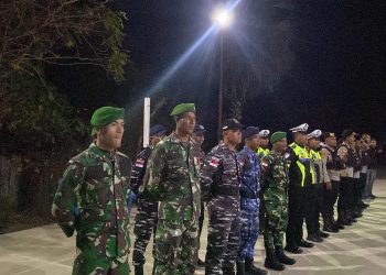 Apel Gabungan TNI-Polri & Satpol-PP Di Polsek Sabu Barat Jaga Keamanan Sabu Raijua