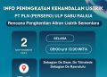 Pemberitahuan Pemeliharaan Listrik Wilayah Sabu Raijua