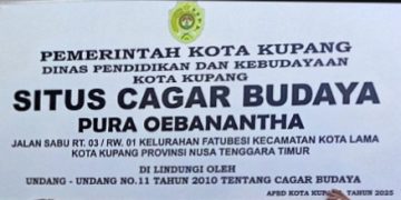 Pura Oebanata Ditetapkan sebagai Situs Budaya, Pemkot Kupang Pasang Tanda Pengenal