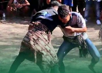 Gulat Sabu Jadi Pertunjukan Dalam Even Budaya Kelurahan Airnona