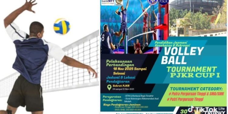 UKAW Kupang Gelar Turnamen Voli PJKR CUP I 2025, Kolaborasi Kampus dan Bank NTT Kobarkan Semangat Prestasi