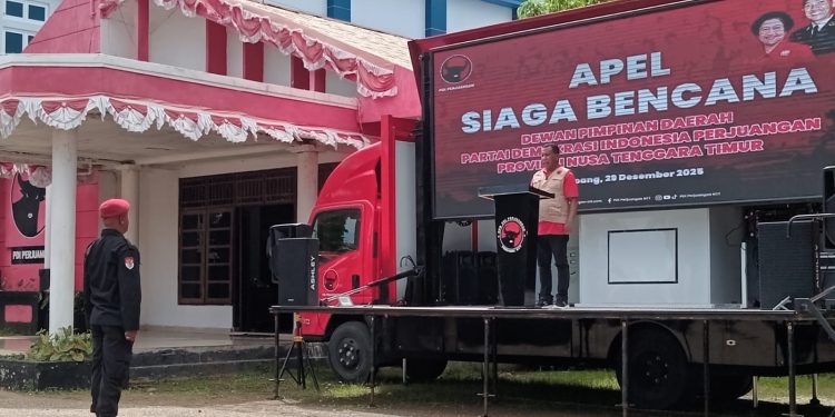 Siap Hadapi Ancaman Bencana Alam, DPD PDI Perjuangan NTT Gelar Apel Siaga