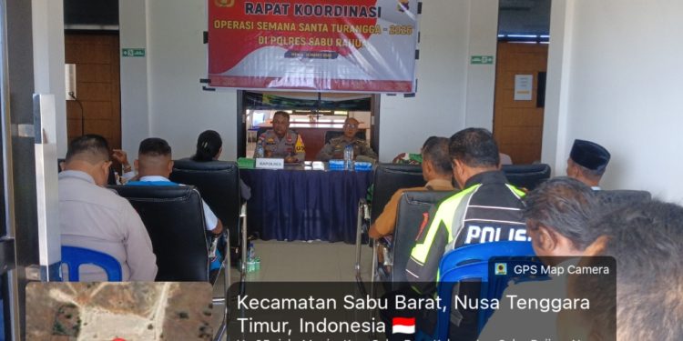Jelang Paskah 2026, Polres Sabu Raijua Gelar Rakor Pengamanan Operasi Samana Santa Turangga