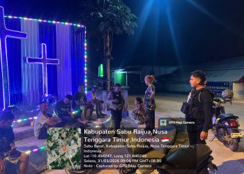 Jelang Paskah, Samapta Polres Sabu Raijua Patroli Semalam Suntuk di Pelabuhan dan Gereja