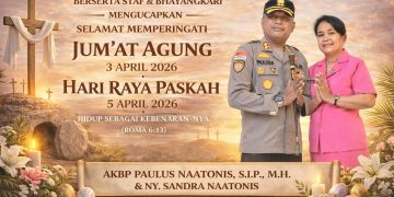 KAPOLRES SABU RAIJUA MENGUCAPKAN SELAMAT MENYONGSONG JUM’AT AGUNG 3 APRIL 2026 & HARI RAYA PASKAH 5 APRIL 2026
