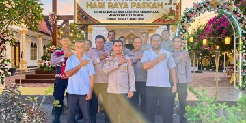 KAPOLSEK SABU TIMUR BERSAMA ANGGOTA MENGUCAPAKAN SELAMAT MEMPERINGATI JUM’AT AGUNG & HARI RAYA PASKAH , 3 APRIL 2026 & 5 APRIL 2026