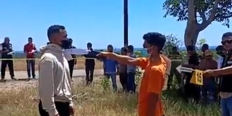 Rekonstruksi Kasus Pembunuh4n di Sabu Raijua Berjalan Tertib